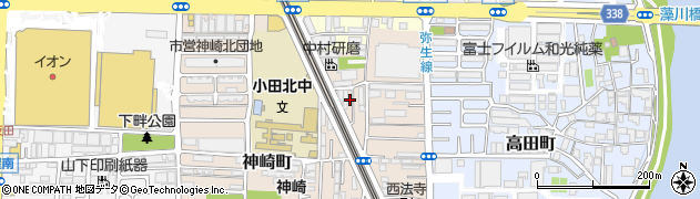 兵庫県尼崎市神崎町41-18周辺の地図