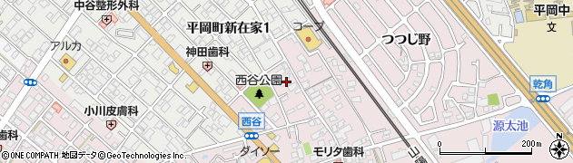 兵庫県加古川市平岡町西谷177周辺の地図