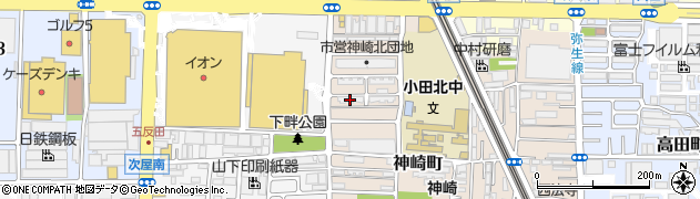 市営神崎団地周辺の地図