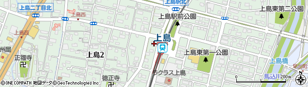 静岡銀行上島支店周辺の地図