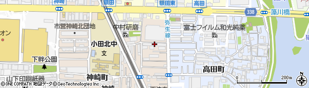 兵庫県尼崎市神崎町40周辺の地図