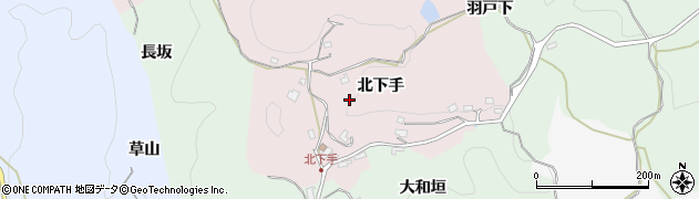 京都府木津川市加茂町北下手周辺の地図