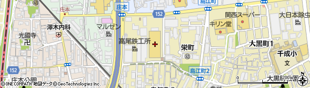 ダイソーコーナン豊中島江店周辺の地図