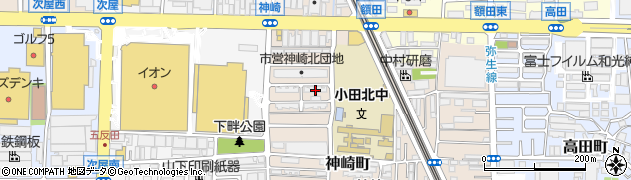 兵庫県尼崎市神崎町17-4周辺の地図