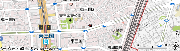ＥＮＥＯＳ東三国ＳＳ周辺の地図