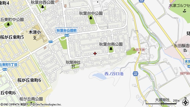 〒651-2224 兵庫県神戸市西区秋葉台の地図