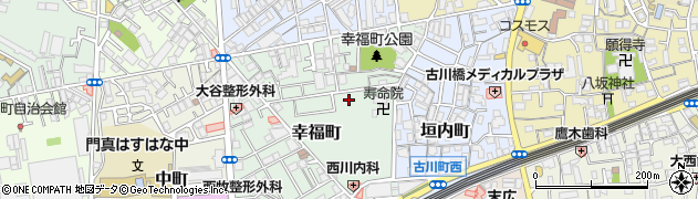大阪府門真市幸福町13周辺の地図