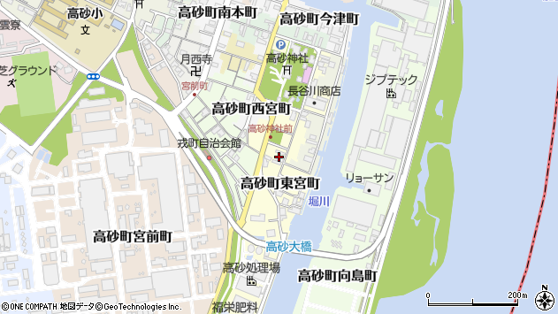 〒676-0043 兵庫県高砂市高砂町東宮町の地図