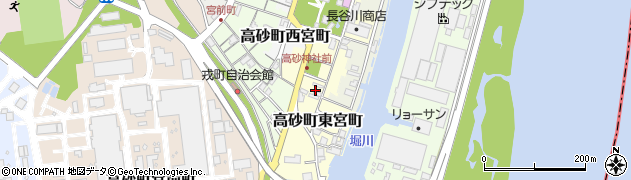 兵庫県高砂市高砂町東宮町周辺の地図