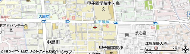 兵庫県西宮市天道町25周辺の地図