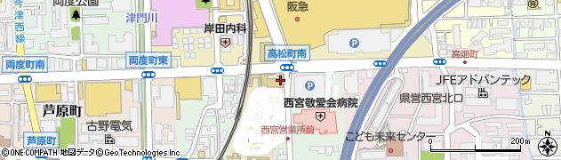兵庫県自動車学校西宮本校周辺の地図