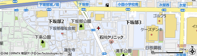 兵庫県尼崎市下坂部周辺の地図