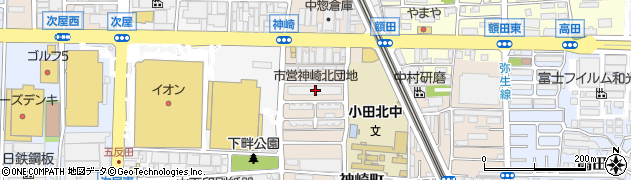 兵庫県尼崎市神崎町18-1周辺の地図