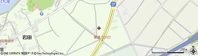 岡山吉井線周辺の地図
