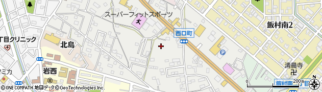 愛知県豊橋市西口町（西ノ口）周辺の地図