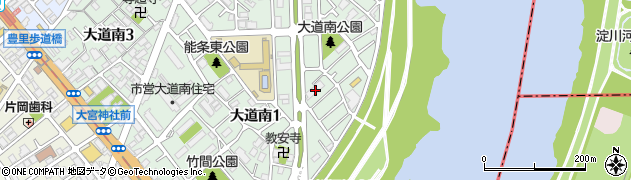 大阪府大阪市東淀川区大道南周辺の地図