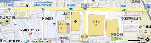 島忠ホームズ尼崎店周辺の地図
