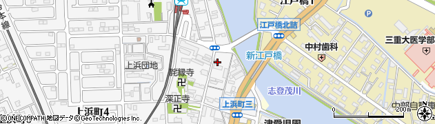 津上浜郵便局周辺の地図