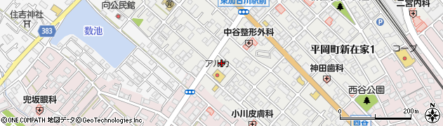 兵庫県加古川市平岡町新在家93周辺の地図