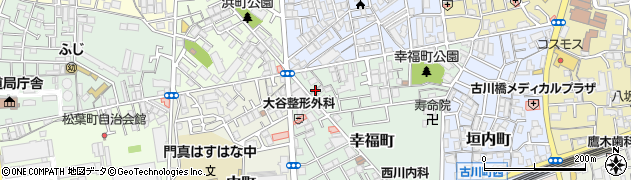 大阪府門真市幸福町22周辺の地図