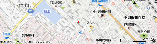兵庫県加古川市平岡町新在家150周辺の地図