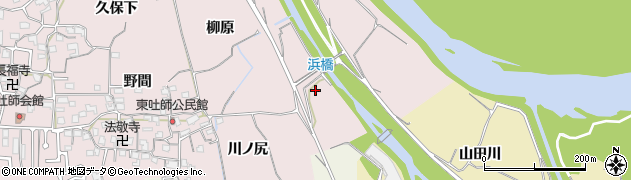京都府木津川市吐師（上河原）周辺の地図