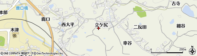 京都府木津川市鹿背山周辺の地図
