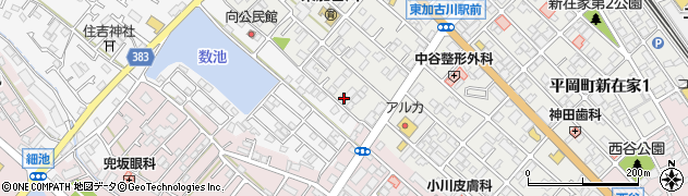 兵庫県加古川市平岡町新在家151周辺の地図
