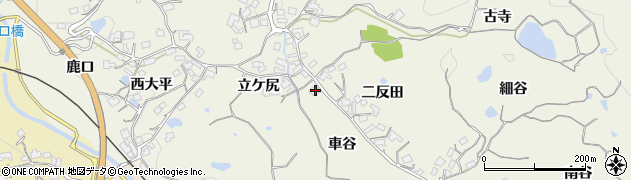 京都府木津川市鹿背山（車谷）周辺の地図