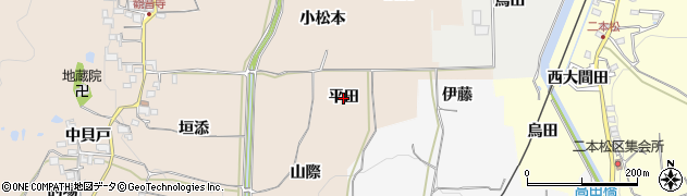 京都府木津川市加茂町観音寺（平田）周辺の地図