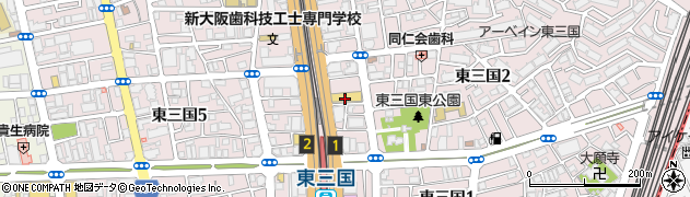 ジャパン東三国店周辺の地図
