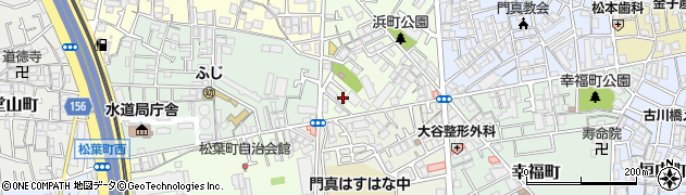 大阪府門真市浜町2周辺の地図