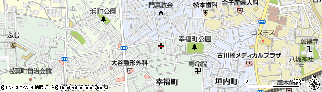 大阪府門真市幸福町24-15周辺の地図