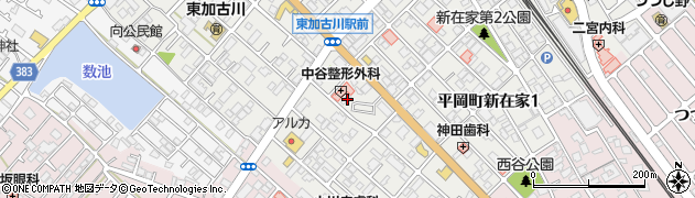 兵庫県加古川市平岡町新在家104周辺の地図