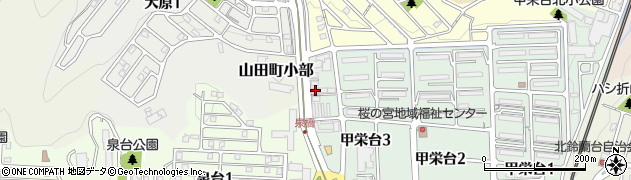 ディアス甲栄台Ａ棟周辺の地図