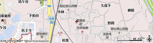 京都府木津川市吐師前ノ橋周辺の地図