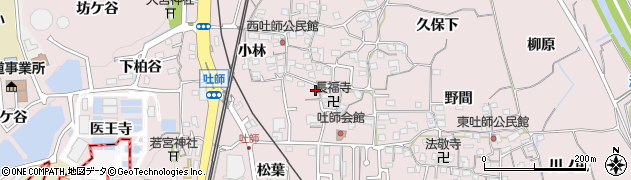 京都府木津川市吐師（前ノ橋）周辺の地図