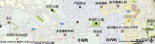 大阪府門真市幸福町24-10周辺の地図