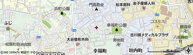 大阪府門真市幸福町24-13周辺の地図