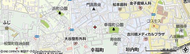 大阪府門真市幸福町24-14周辺の地図