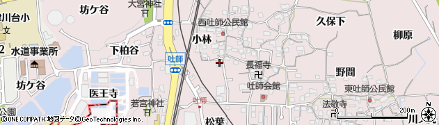 京都府木津川市吐師久保34周辺の地図