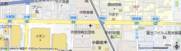 兵庫県尼崎市神崎町20-17周辺の地図