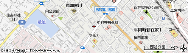 兵庫県加古川市平岡町新在家136周辺の地図