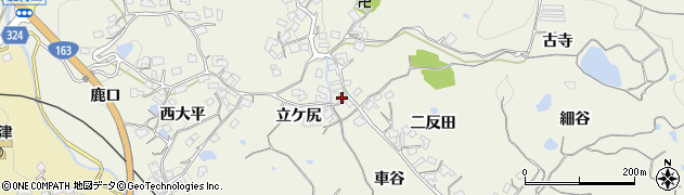 京都府木津川市鹿背山車谷3周辺の地図