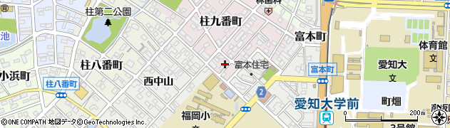 愛知県豊橋市柱九番町123周辺の地図