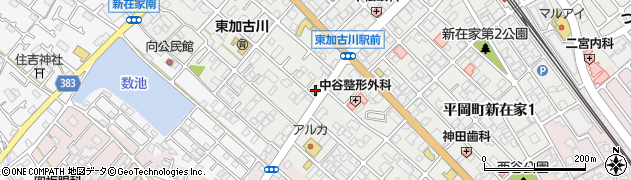 兵庫県加古川市平岡町新在家134周辺の地図
