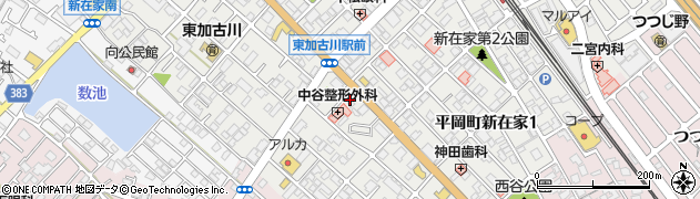 兵庫県加古川市平岡町新在家202周辺の地図