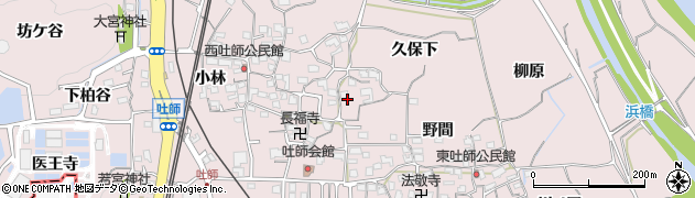 京都府木津川市吐師周辺の地図