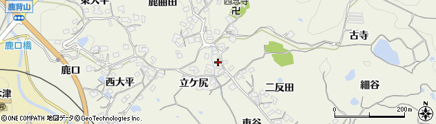 京都府木津川市鹿背山車谷2周辺の地図