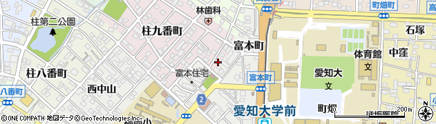 愛知県豊橋市柱九番町7周辺の地図